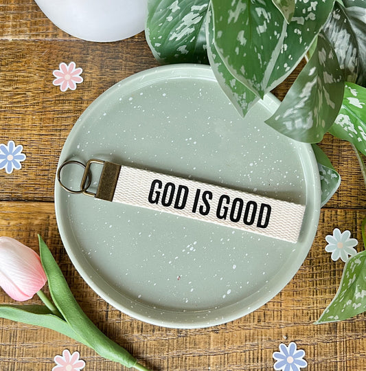 God Is Good Keychain, Affirmation-Inspired Keychain