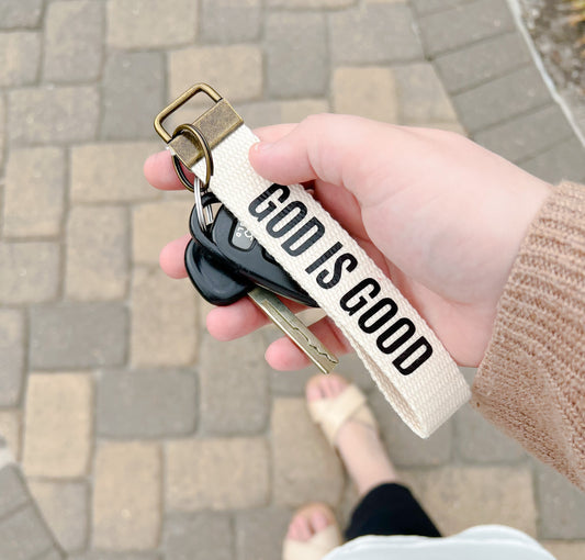 God Is Good Keychain, Affirmation-Inspired Keychain