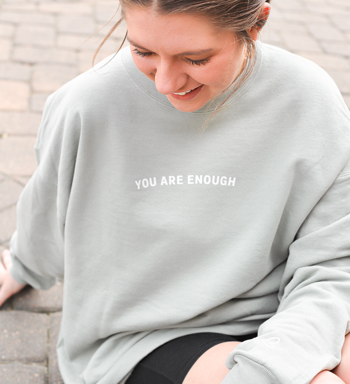 You Are Enough Crewneck, Affirmation Sweatshirt